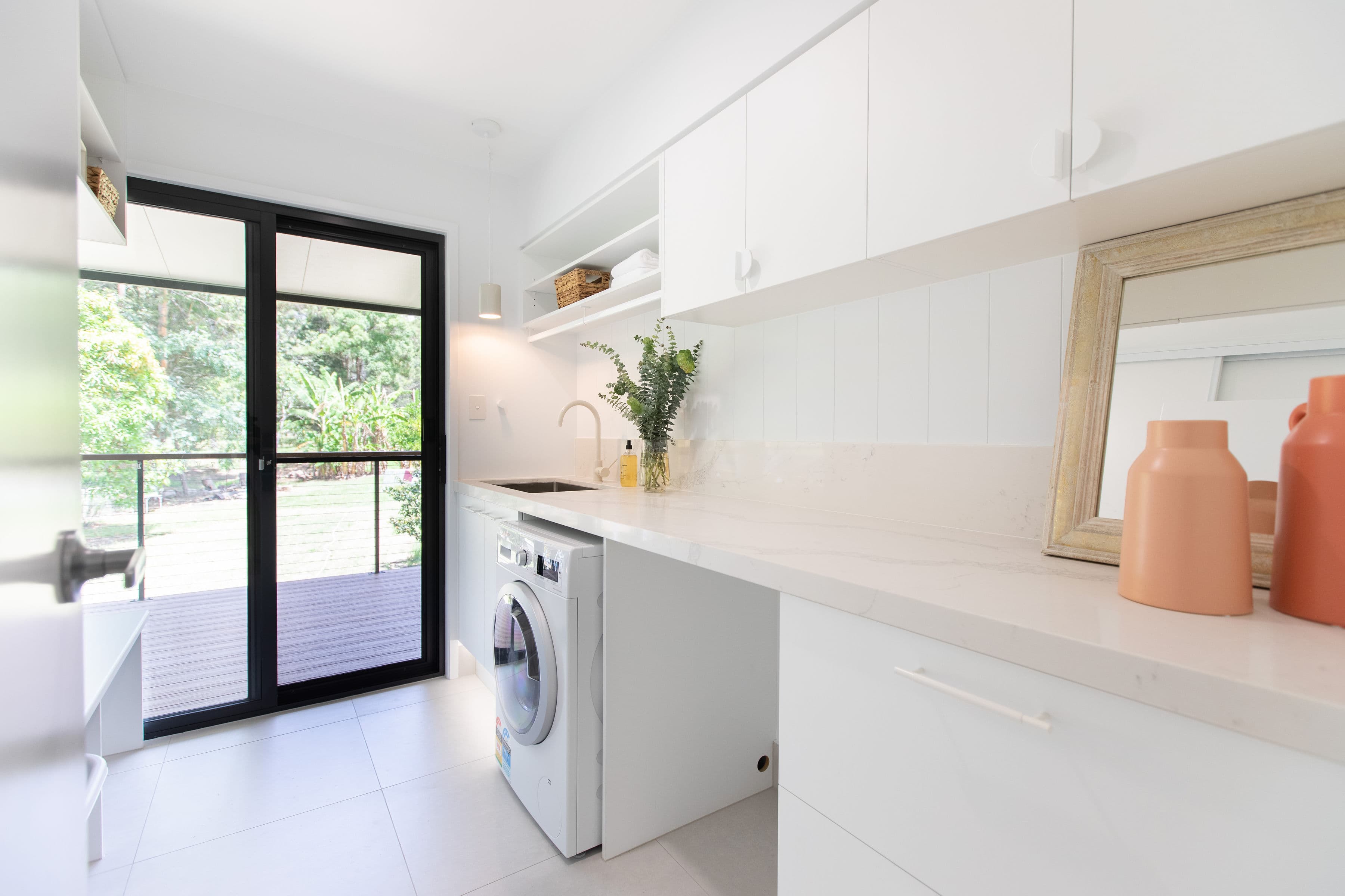 Oly Homes modular 4 bedroom Hamilton design family home Laundry